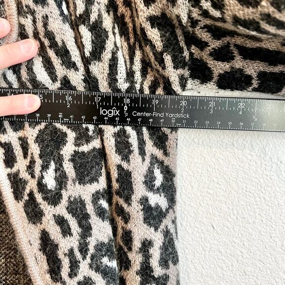 Joie 'Berit' Print Open Front Wool Blend Cardigan Small Boho Chic Layering Basic - Picture 6 of 8